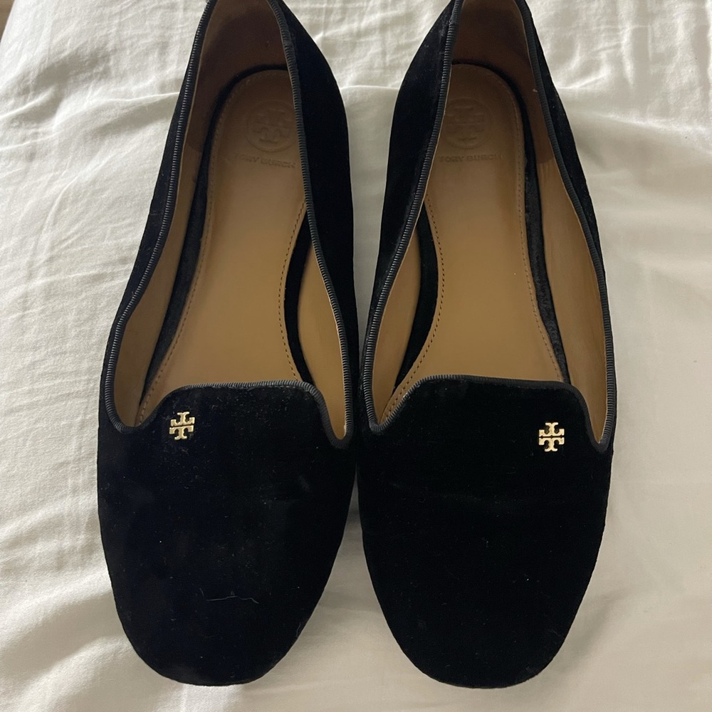 Tory Burch velvet loafers